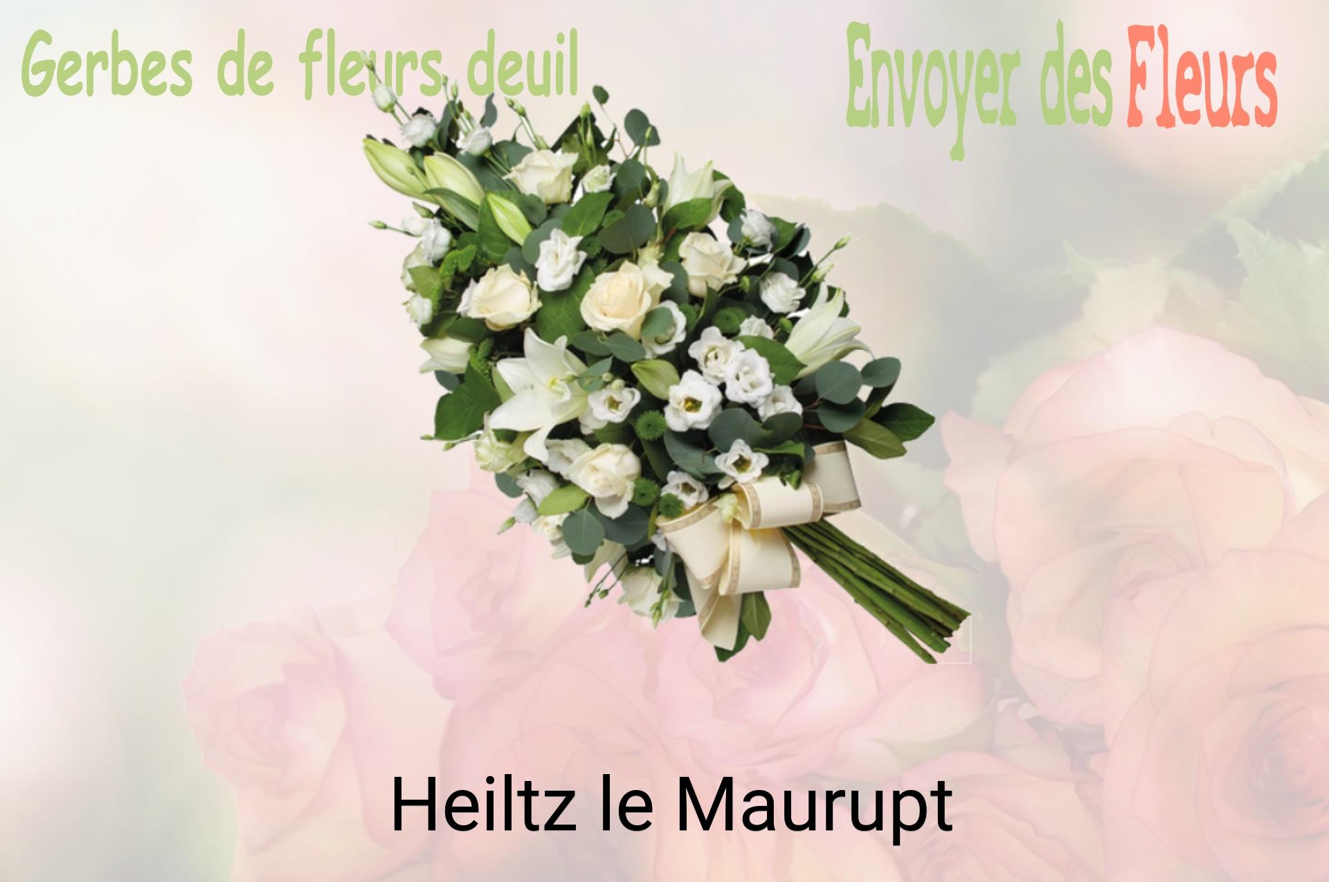 Gerbe de fleurs de deuil livrée à Heiltz-le-Maurupt